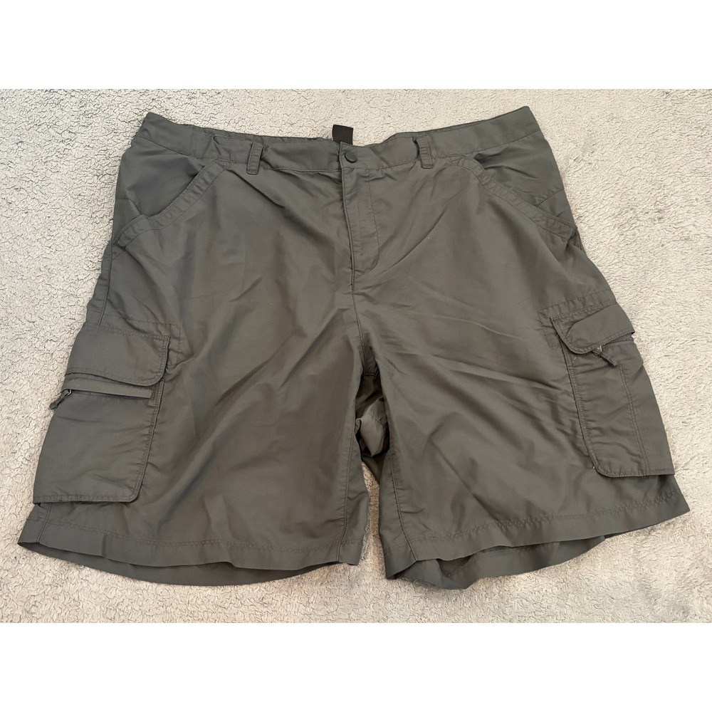 REI Sahara Cargo Shorts Womens 20W Gray Nylon Hiking Outdoor Utility Pockets